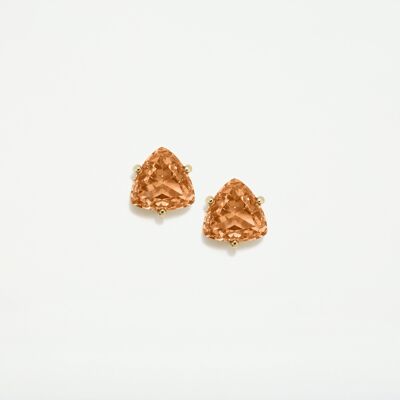 PENDIENTES SOLITARIO AIRE CARAMEL