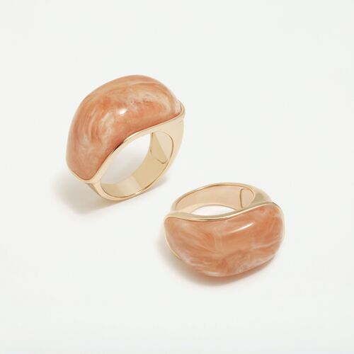 ANILLO PEACH DIAGONAL (SET DOS TALLAS)