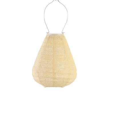 Lanterna Led Sostenibile Decorazione da Giardino Charme Tulipano - 20 cm - Giallo