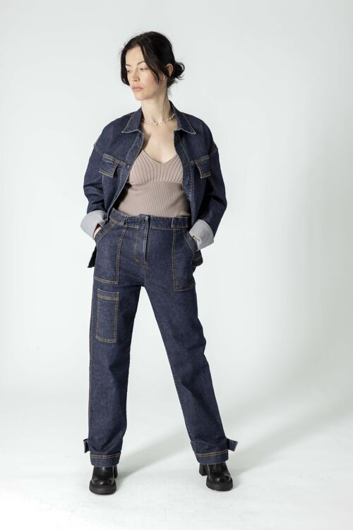 Pantalon anti-abrasion JANE - Bleu jean