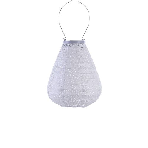 Sustainable Led Lantern Garden Decoration Paisley Tulip - 20 cm - Zilver