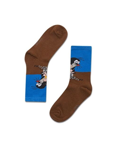 koaa – Der kleine Maulwurf "Am Graben" – Socks blue/brown