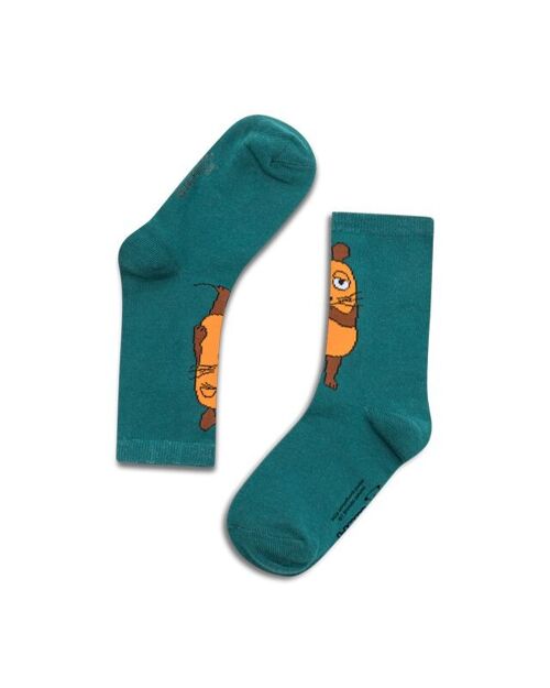 koaa – Die Maus "Zwinker" – Socks turquoise