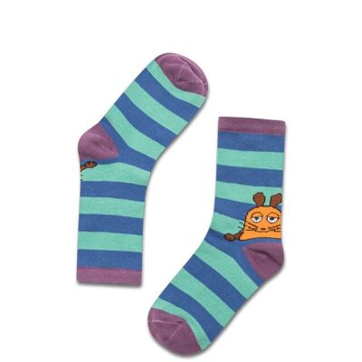 koaa – Die Maus "Stripes" – Socks blue/green