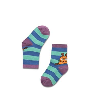 koaa – La souris "Stripes" – Chaussettes bleu/vert 13