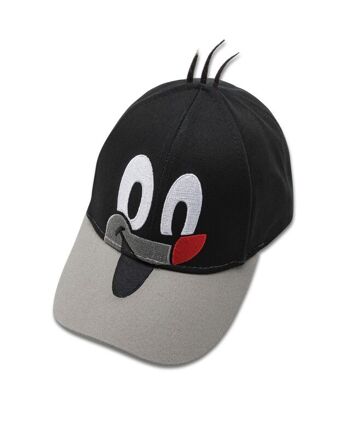 koaa – La Petite Taupe – Mascot Cap noir/gris 1