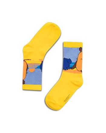 koaa - La souris et l'éléphant "Sunset" - Chaussettes multicolores 1