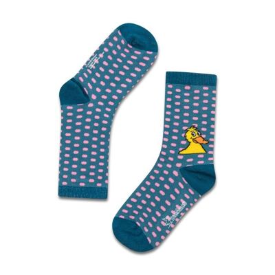 koaa - The Duck "All Over" - Chaussettes turquoise/rose