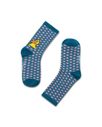 koaa - The Duck "All Over" - Chaussettes turquoise/rose 4