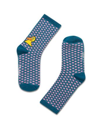 koaa - The Duck "All Over" - Chaussettes turquoise/rose 6