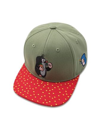 koaa - La petite taupe "Fraise" - Snapback vert/rouge 1