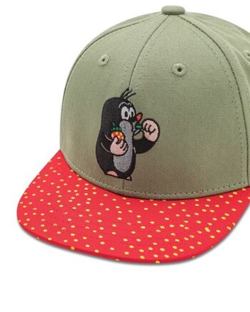 koaa - La petite taupe "Fraise" - Snapback vert/rouge 4