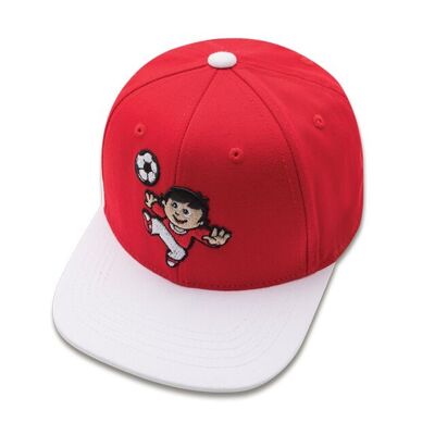 koaa – Mainzelmännchen "Fritzchen am Ball" – Snapback rojo/blanco