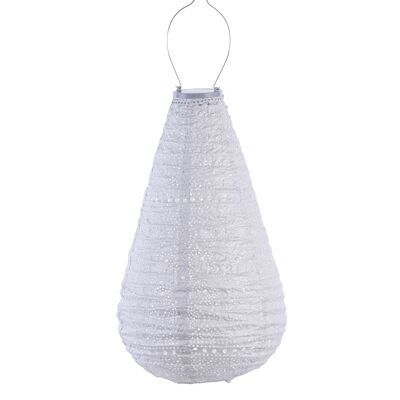 Sustainable Led Lantern Garden Decoration Spectare Drop - 28 cm - Silver