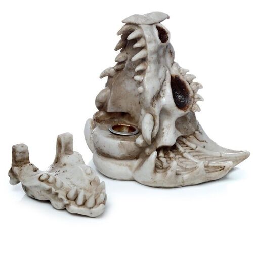 ISH-225 - Dragon Skull Incense Cone Burner - Sold in 1x unit/s per outer