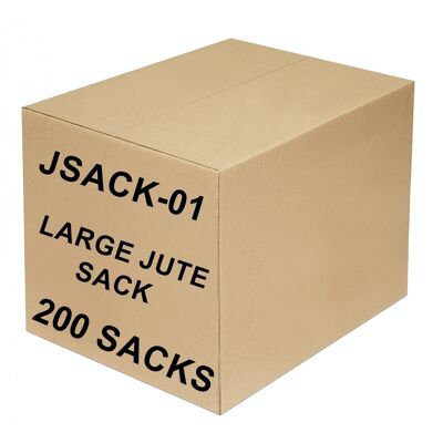 JSack-01C - Large Jute Sack Full Carton - Sold in 200x unit/s per outer