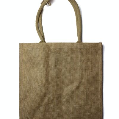 JSB-05 - Grand sac à provisions en jute avec porte-bouteilles - Vendu en 1x unité/s par extérieur