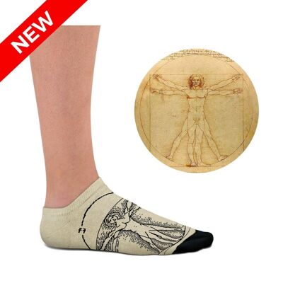 Vitruvian Man Low Socken