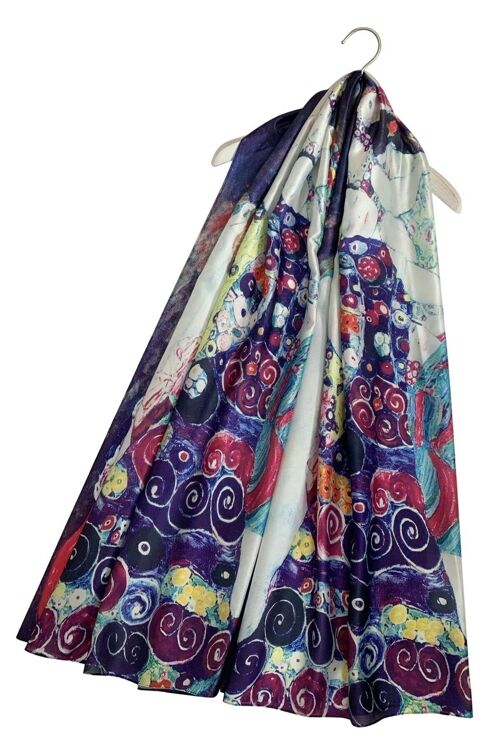 Klimt Expressionism The Virgins Painting Print Art Silk Scarf 3729 - Multi