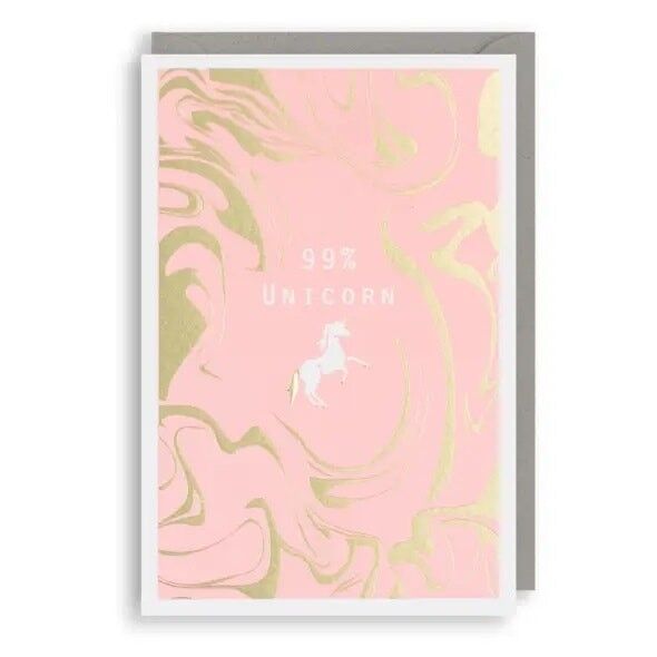 Biglietto d'auguri 99% UNICORNO