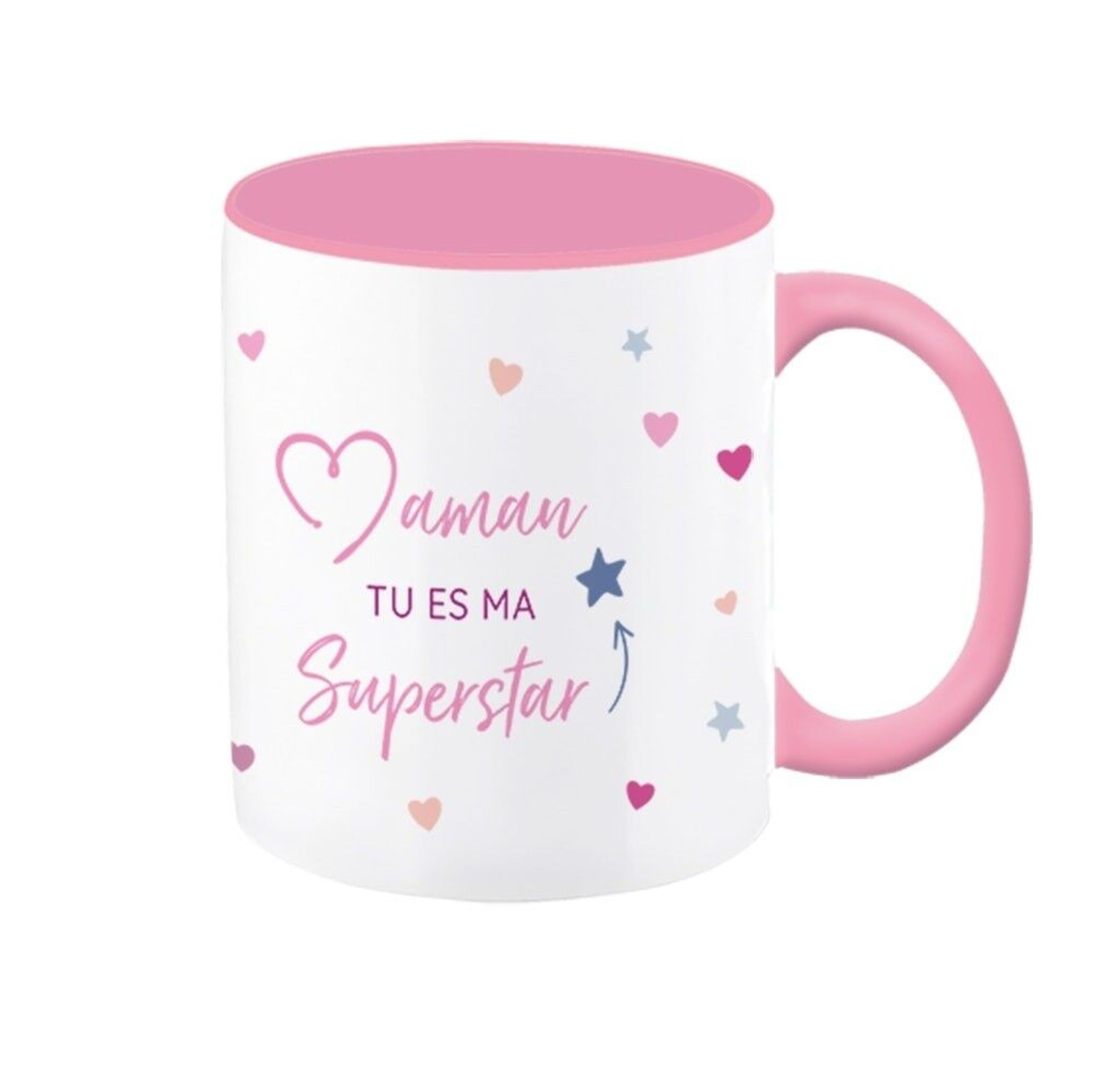 Kaufen Sie VintageArt Mama Tasse „Mom you are my Superstar“ -rosa