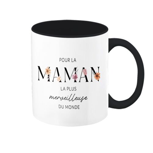 Fête des Mères - Mug VintageArt Mama « maman merveilleuse » -noir-