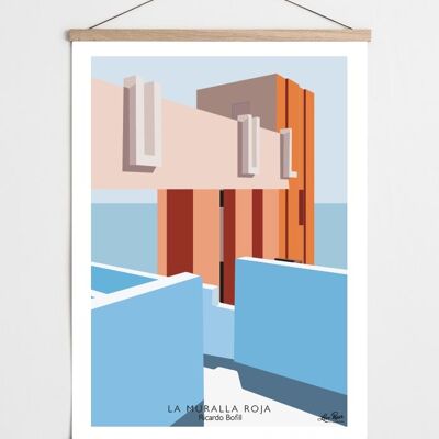 Póster Arquitectura - La Muralla Roja