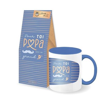 Festa del Papà - Set regalo con tazza per papà + lenticchie al cioccolato