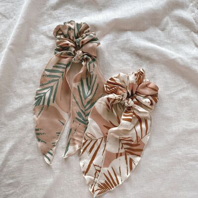 Wide viscose scrunchie + scarf