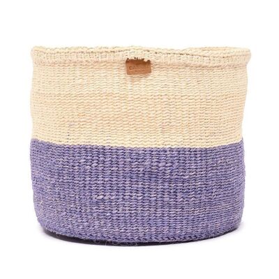 JADALA: Lavender Colour Block Woven Basket