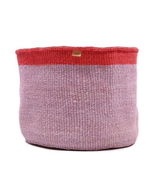 IMANI: XL Pink & Red Storage Basket