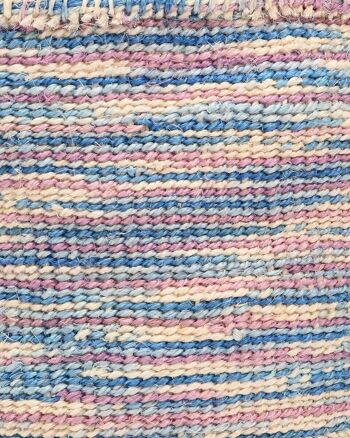 KWENYE : Panier de rangement tissé tie-dye bleu et rose 5