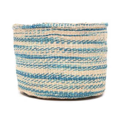 PATA: Blue Tie-Dye Woven Storage Basket