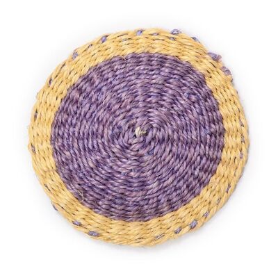 MOSI: Lavender & Yellow Woven Coaster