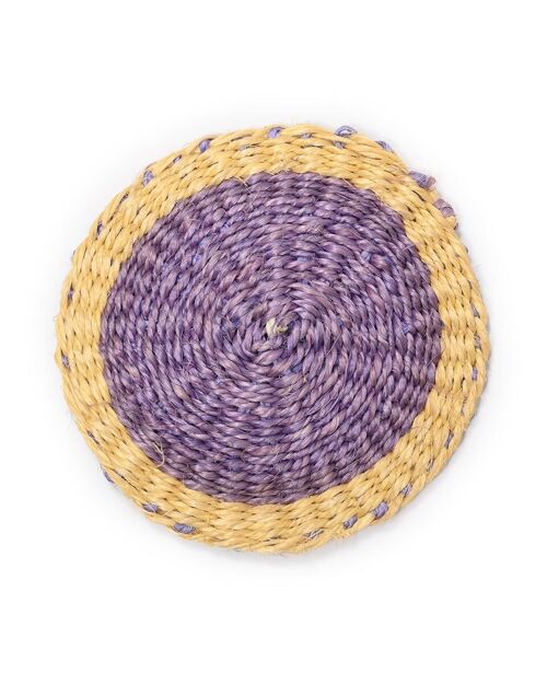 MOSI: Lavender & Yellow Woven Coaster