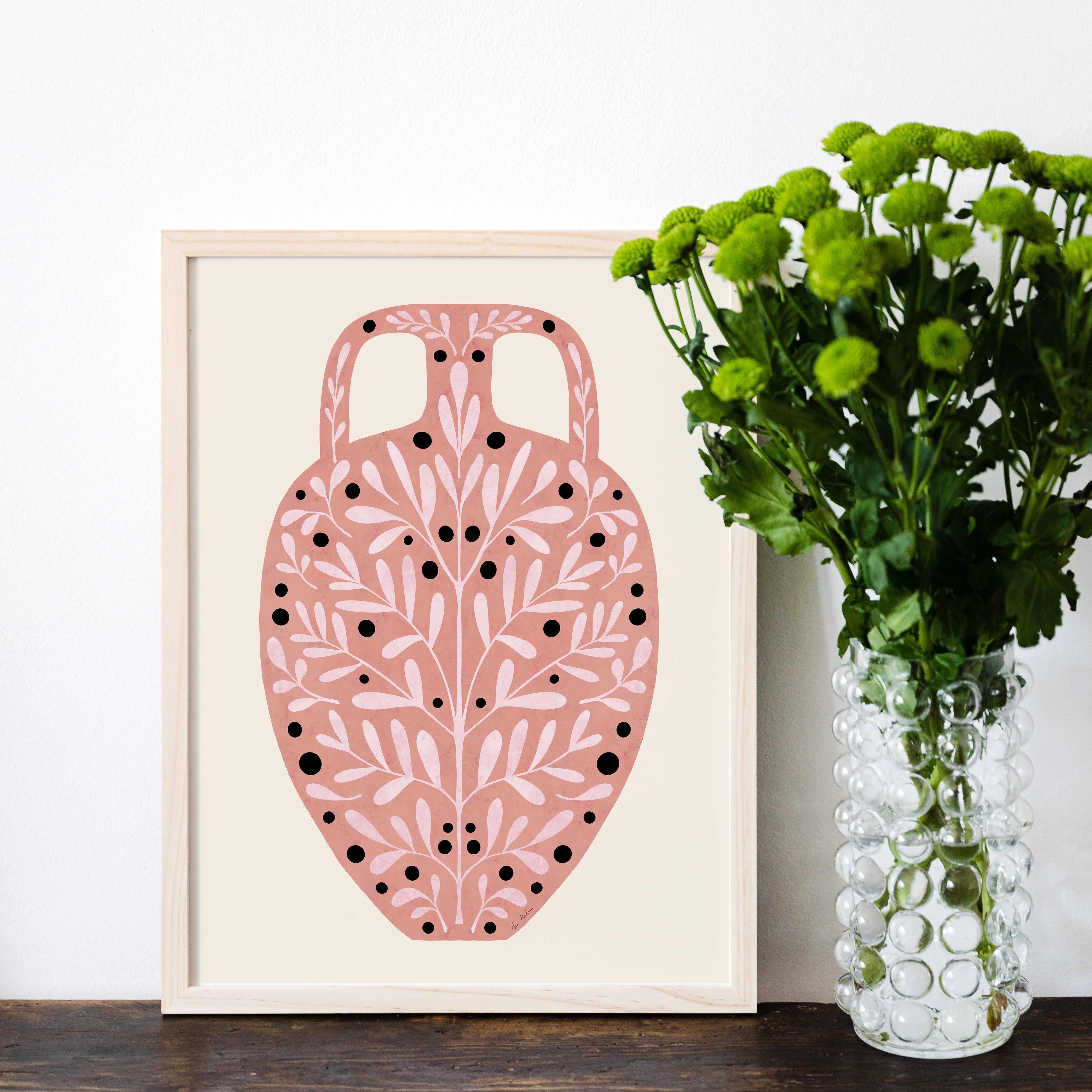 Stampa artistica "Vaso albero della vita" - varie dimensioni