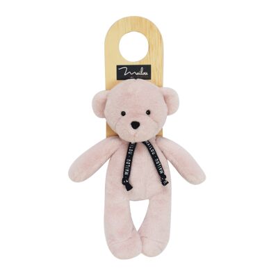 El oso DORLOTIN - marioneta - Rosa empolvado - 22cm