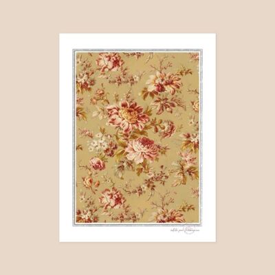 Wall decoration - Floral artwork poster - 30x40 cm