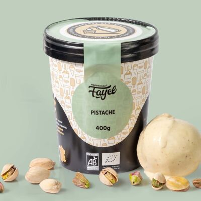Helado de pistacho - 100% ecológico gourmet y generoso - tarro de 500 ml