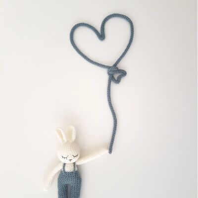 Heart balloon knit for baby room decoration