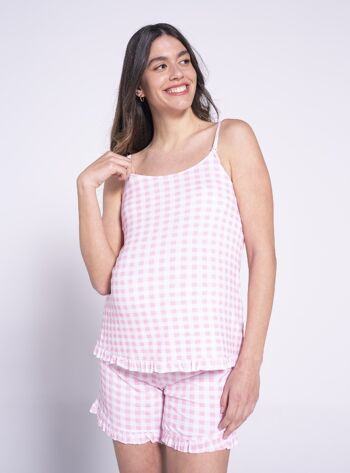 Pack Pyjama Bretelles Imprimé Vichy 1