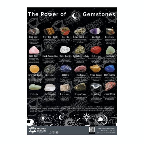 Poster-01 - A4 Tumble Stones Poster - Sold in 1x unit/s per outer