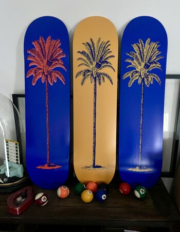 Skate pour décoration murale : "Collection Palmiers" 6