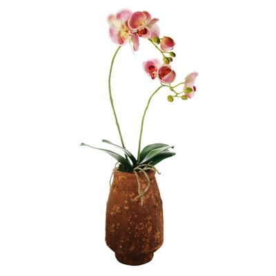 Composición de orquídeas artificiales de gran formato.