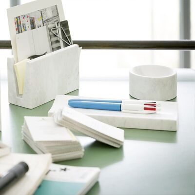 Office marble pencil holder