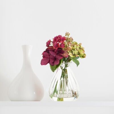 Bouquet d'Hydrangea et Roses en illusion d'eau