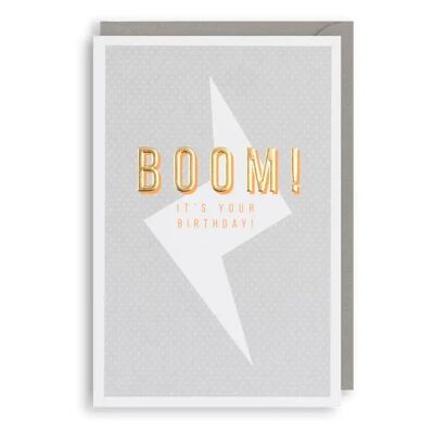BOOM-Geburtstagskarte