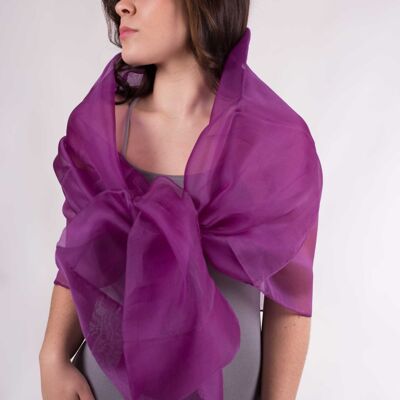 Natural Silk Organza Shawl