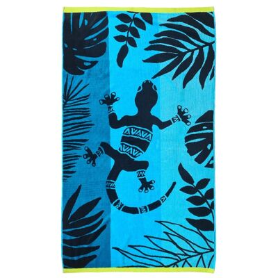 Velor terry beach towel Jacquard Moki 90x170 400g/m²