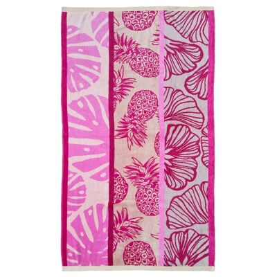 Comosa Jacquard velor terry beach towel 90x170 400g/m²